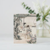 Carte Postale Dames chinoises dans un jardin (Debout devant)