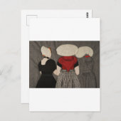 Carte Postale Dames hollandaises en vêtements traditionnels - Ca (Devant / Derrière)