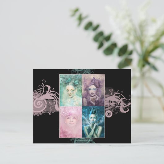 Carte postale Dames Peintes (Debout devant)