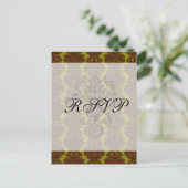 Carte Postale damier formel brun olive (Debout devant)
