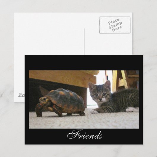 Carte postale d'amis (Devant / Derrière)