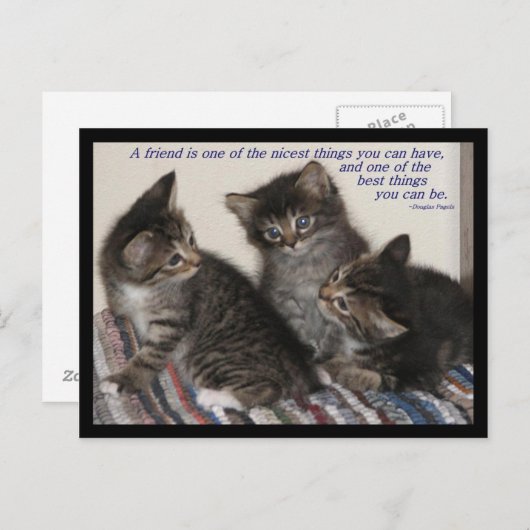 Carte postale d'amitié (Devant / Derrière)