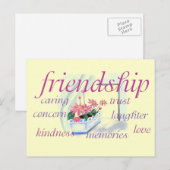 Carte postale d'amitié (Devant / Derrière)