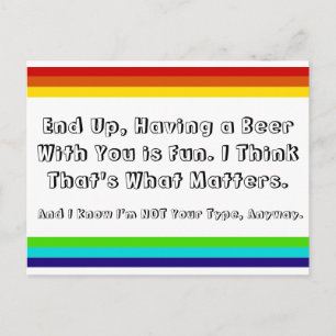 Carte postale d'amitié d'arc-en-ciel