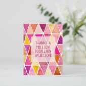 Carte postale d'amitié Merci un Million Bajillion (Debout devant)