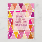 Carte postale d'amitié Merci un Million de Milliar (Devant)