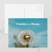 Carte postale d'amitié pour vous (Devant / Derrière)