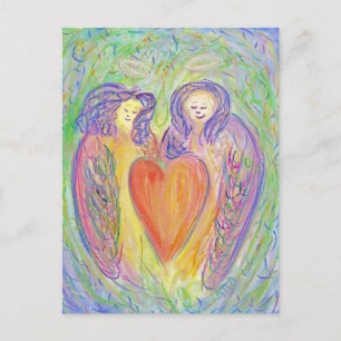 Carte postale d'amour de gentillesse Guardian Ange