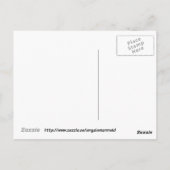 Carte postale d'amour de l'alpaga pour bébé (Dos)