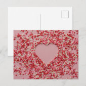 Carte postale d'amour du coeur romantique pour lui (Devant / Derrière)