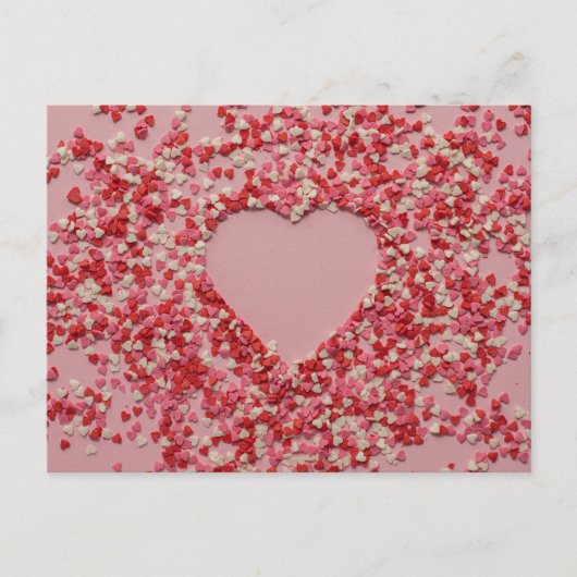 Carte postale d'amour du coeur romantique pour lui (Devant)