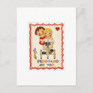 Carte postale d'amour vintage