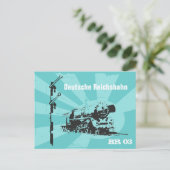 Carte Postale Dampflokdesign Reichsbahn (Debout devant)