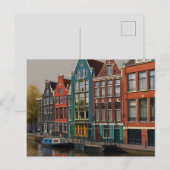 CARTE POSTALE D'AMSTERDAM (Devant / Derrière)