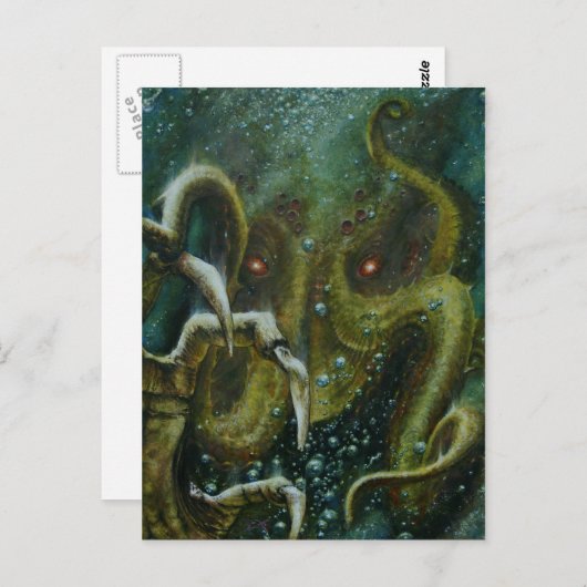 Carte Postale Dan Henk Cthulhu (Devant / Derrière)