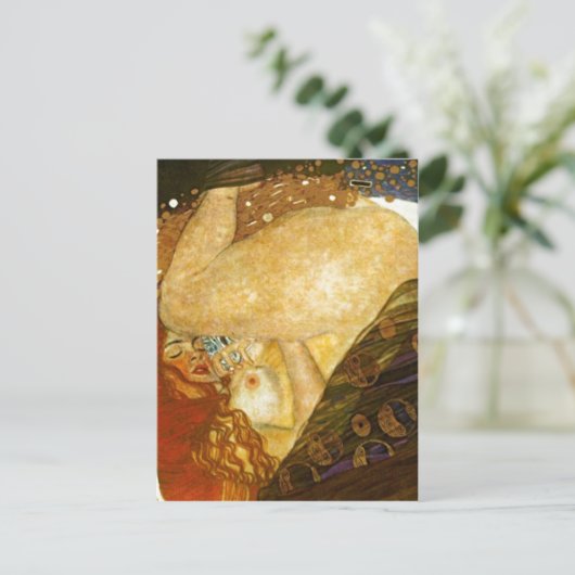 Carte Postale Dana ? Gustav Klimt , painted 1907. Source: Other (Debout devant)