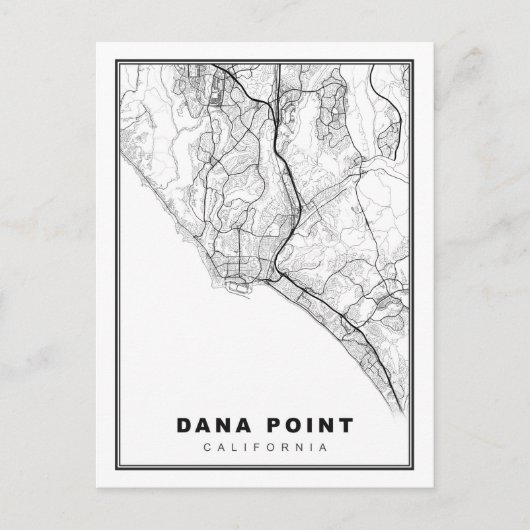 Carte Postale Dana point map (Devant)