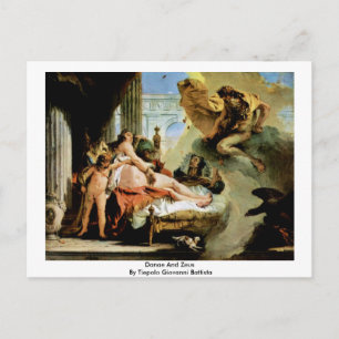 Carte Postale Danae Et Zeus Par Tiepolo Giovanni Battista