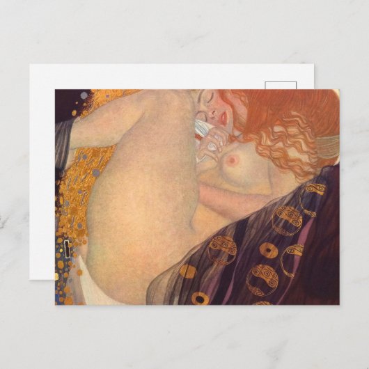 Carte Postale Danae Gustav Klimt (Devant / Derrière)