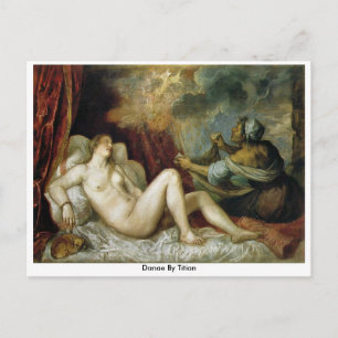 Carte Postale Danae Par Titian