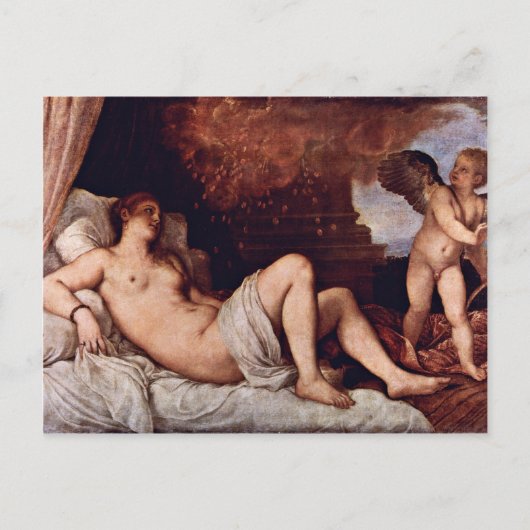 Carte Postale Danae. Par Tizian (Meilleure Qualité) (Devant)