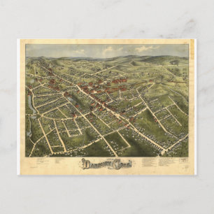 Carte Postale Danbury Connecticut en 1875