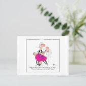 Carte Postale DANCED ALL NIGHT Cartoon Postcard par April McCall (Debout devant)