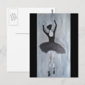 CARTE POSTALE DANCER BALLERINA (Devant / Derrière)