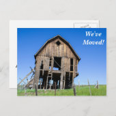 Carte postale d'ancienne maison déménagée nouvelle (Devant / Derrière)