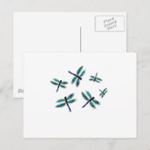 Carte Postale Dancing Dragonfly Art (Devant / Derrière)
