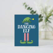 Carte Postale Dancing Elf Matching Family Group Christmas Party (Debout devant)