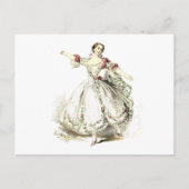 Carte postale - Dancing Lady en Rose (Devant)