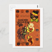 Carte Postale Dancing Skeleton (Devant / Derrière)