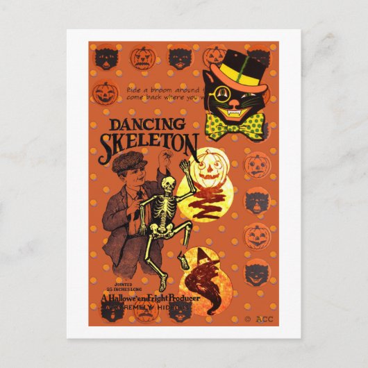 Carte Postale Dancing Skeleton (Devant)