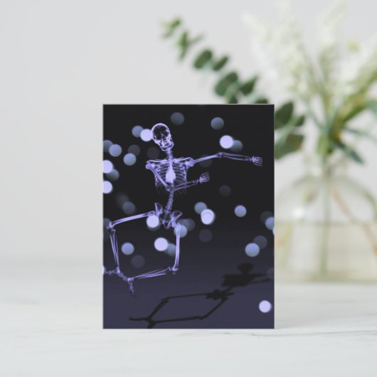 Carte Postale Dancing X-Ray Skeleton - Deep Purple (Debout devant)