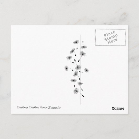 Carte Postale Dandelion (Dos)