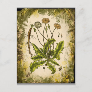 Carte Postale Dandelion Collage
