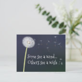Carte postale Dandelion Design (Debout devant)