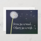 Carte postale Dandelion Design (Devant / Derrière)