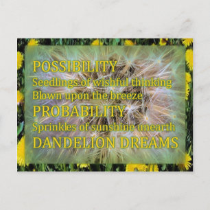 Carte Postale Dandelion Dreams