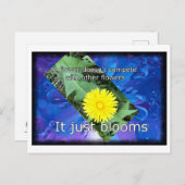 Carte Postale Dandelion Inspiration (Devant / Derrière)