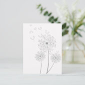 Carte Postale Dandelion pure florale moderne (Debout devant)
