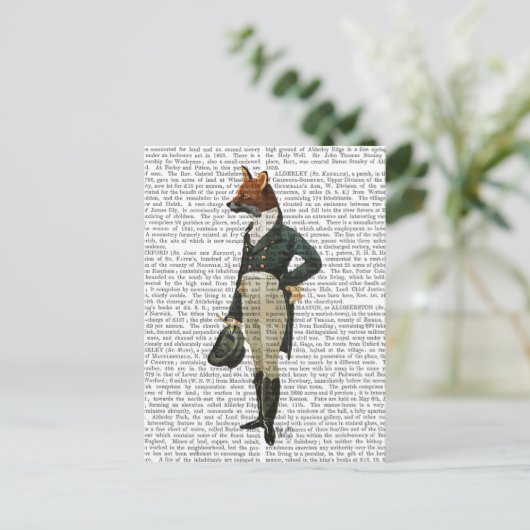 Carte Postale Dandy Fox Full 2 (Debout devant)