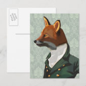 Carte Postale Dandy Fox Portrait 2 (Devant / Derrière)