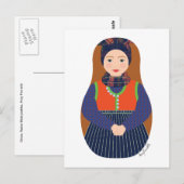 Carte postale Dane, Rømø Matryoshka (Devant / Derrière)