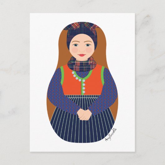 Carte postale Dane, Rømø Matryoshka (Devant)