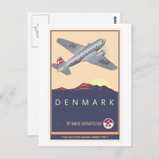 Carte Postale Danemark (Devant / Derrière)