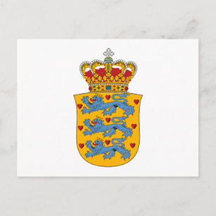 Carte postale Danemark Armoiries