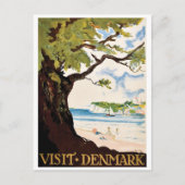 Carte Postale Danemark, Chêne à la plage (Devant)