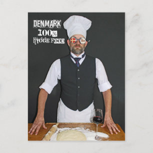 Carte Postale Danemark Cool 100% hygge-nourriture confortable !